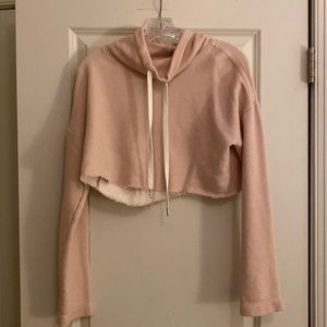 Banana Republic Light Pink Cropped Crewneck
